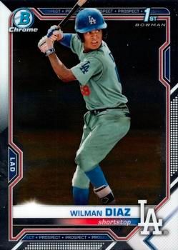 Wilman Diaz 2021 Bowman Chrome - Prospects Baseball #BCP-197 Sports Card