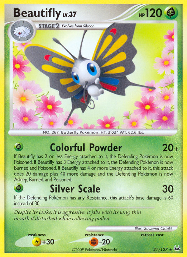 Beautifly (21/127) - Platinum Pokémon Card