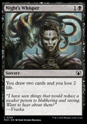 Night's Whisper (March of the Machine Commander Decks)