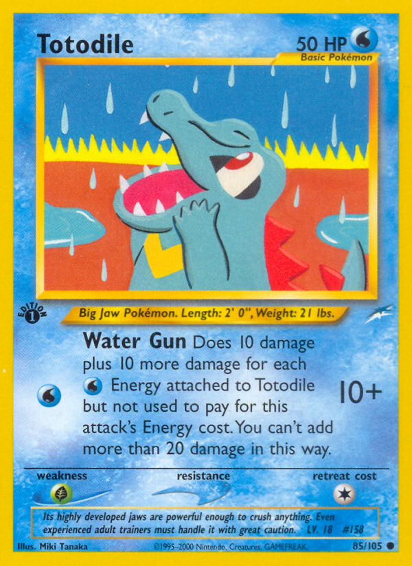 Totodile (85/105) - Neo Destiny Pokémon Card