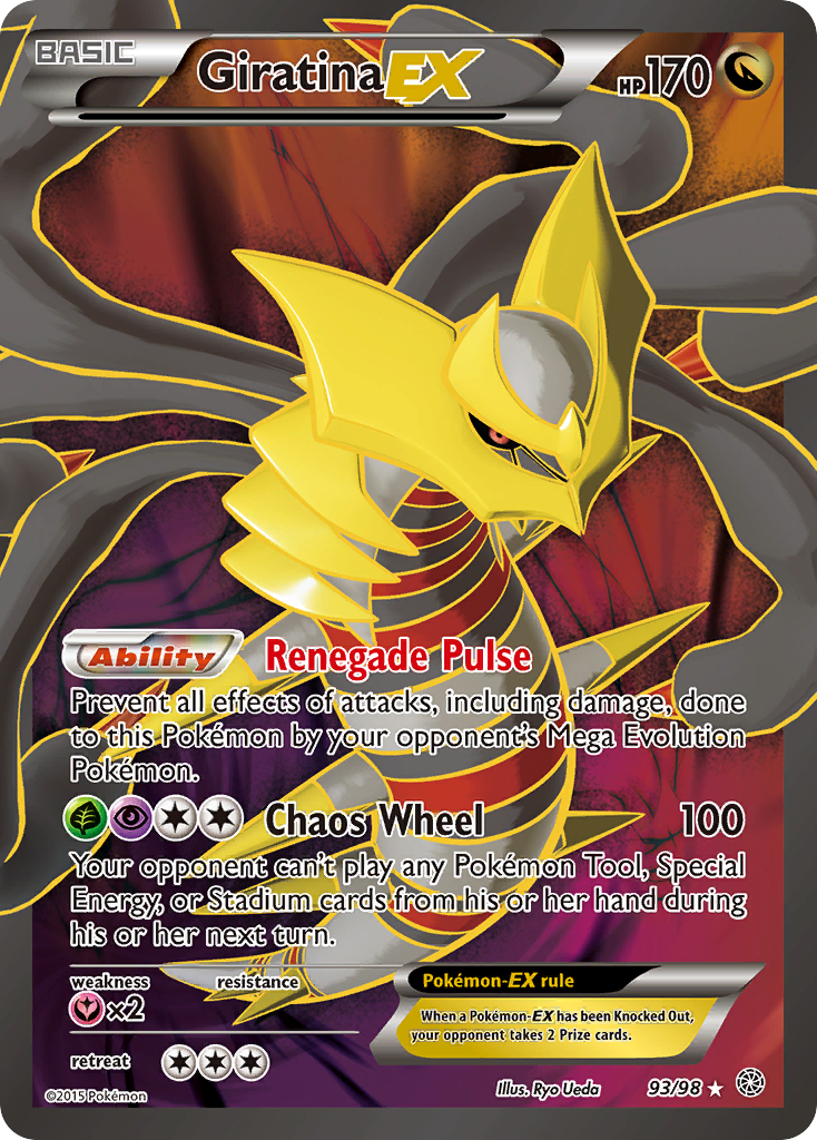 Giratina EX (93/98) - Ancient Origins Pokémon Card