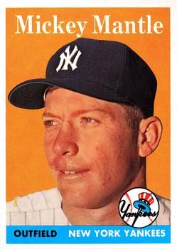 Mickey Mantle 1958 Topps #150 Sports Card