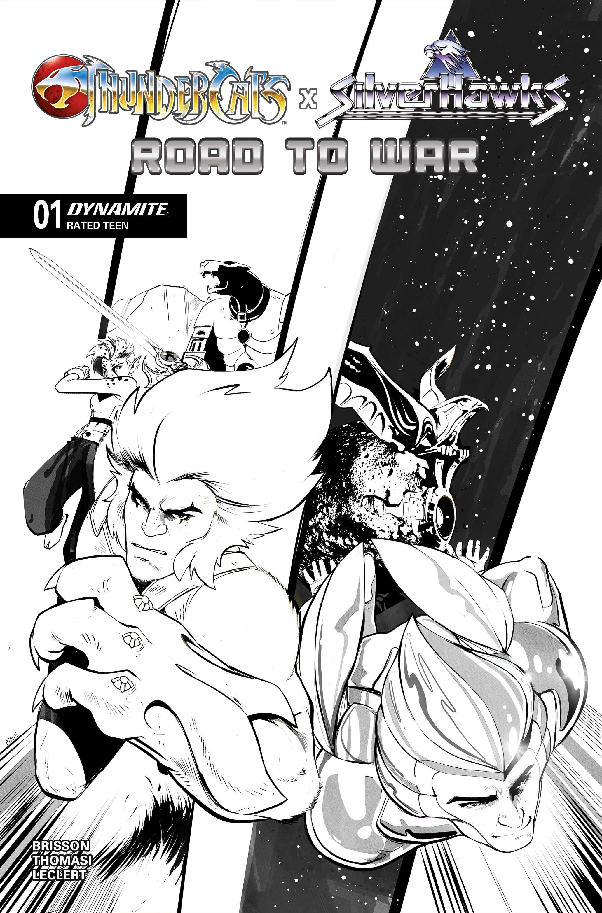 Thundercats X Silverhawks Road To War #1 (Cvr H Inc 1:10 Sebastian Piriz Line Art Var) Comic
