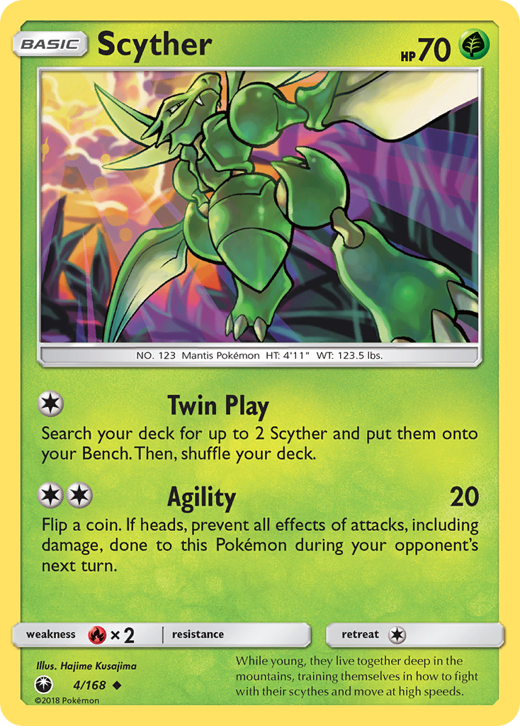 Scyther (4/168) - Celestial Storm Pokémon Card