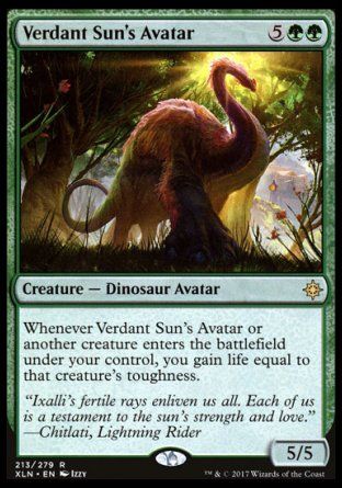 Verdant Sun's Avatar (Ixalan) Trading Card