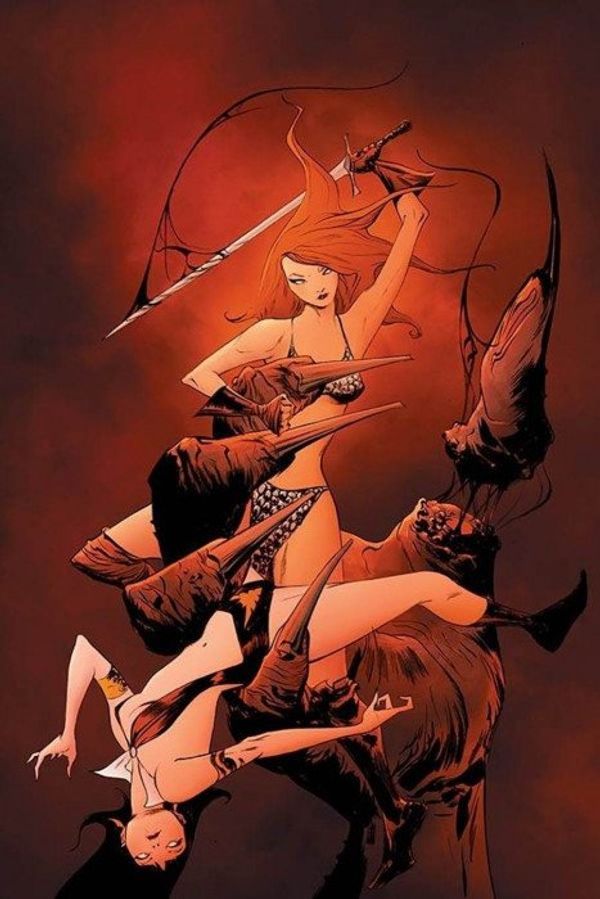 Vampirella Red Sonja #10 (Lee Ltd Virgin Cover)