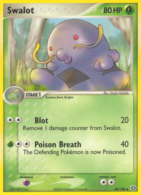 Swalot (40/106) - Emerald Pokémon Card