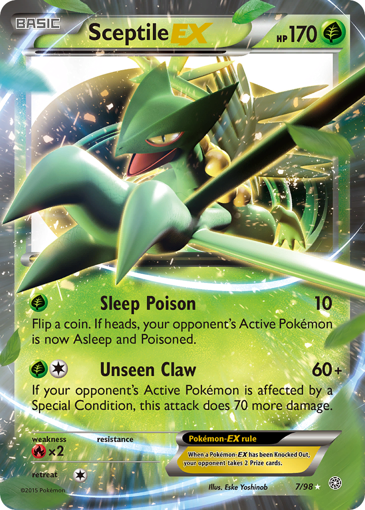 Sceptile EX (7/98) - Ancient Origins Pokémon Card