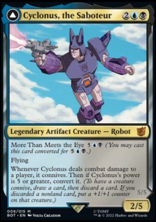 Cyclonus, the Saboteur (Transformers) Trading Card