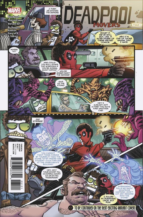 Deadpool #31 (Koblish Secret Variant)
