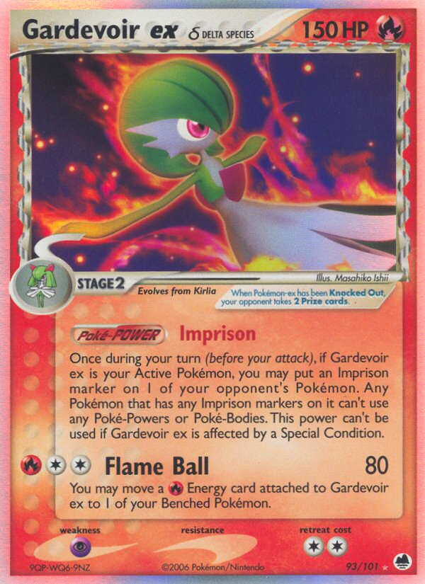 Gardevoir ex δ ex (93/101) - Dragon Frontiers Pokémon Card