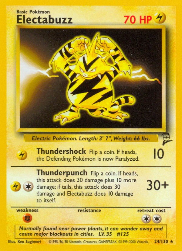 Electabuzz (24/130) - Base Set 2 Pokémon Card