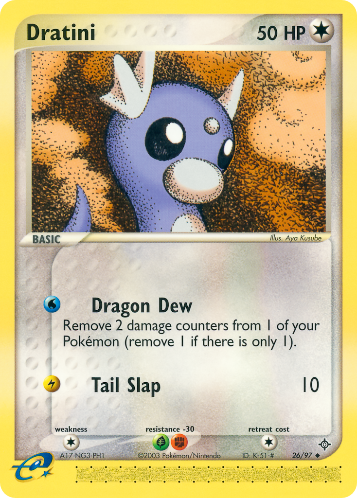 Dratini (26/97) - Dragon Pokémon Card