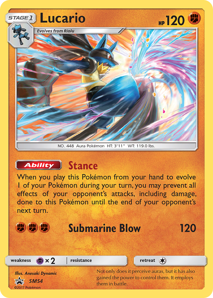 Lucario (SM54) - SM Black Star Promos Pokémon Card