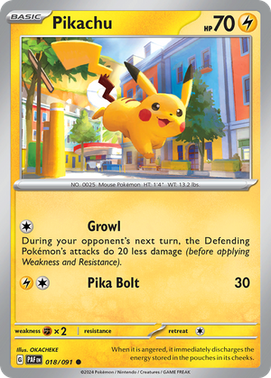 Pikachu (18/91) - Paldean Fates