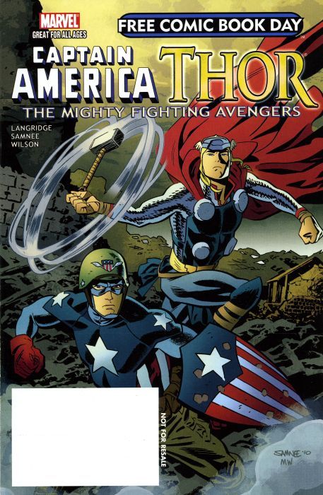 Free Comic Book Day 2011 Captain America/Thor #1 Comic