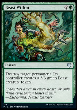 Beast Within (Innistrad Midnight Hunt Commander Decks) Trading Card