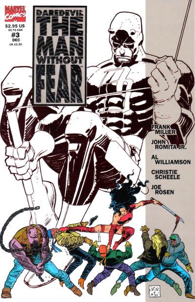 Frank Miller script USA, 1993 of 5 Daredevil: The Man Without Fear # 1 