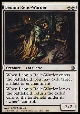 Leonin Relic-Warder (Mirrodin Besieged) Trading Card