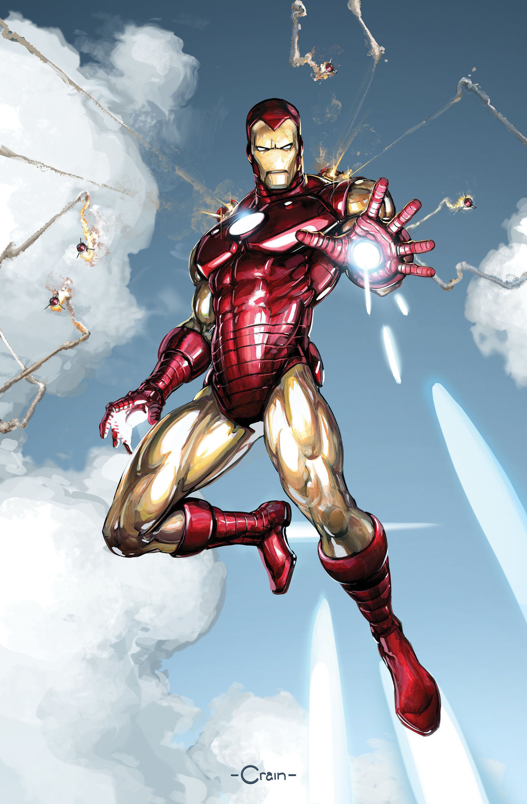 Iron Man #1 (Clayton Crain Virgin Variant) Comic