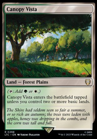 Canopy Vista (The Lord of the Rings Commander Decks) Trading Card