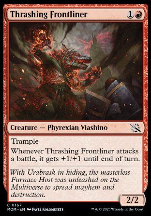 Thrashing Frontliner (March of the Machine) Trading Card