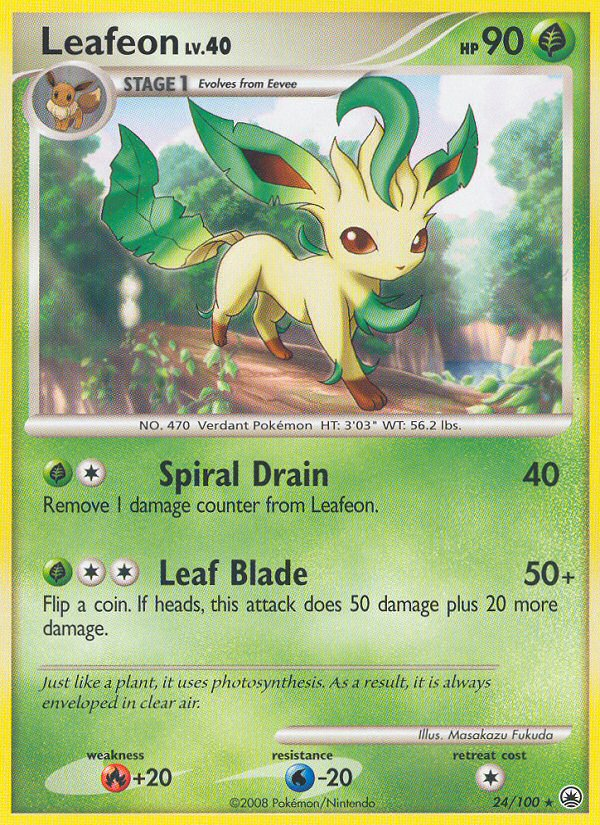 Leafeon (24/100) - Majestic Dawn Pokémon Card