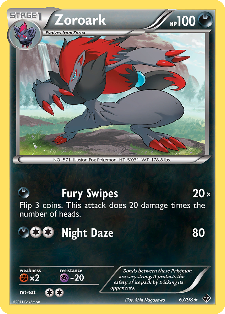 Zoroark (67/98) - Emerging Powers Pokémon Card