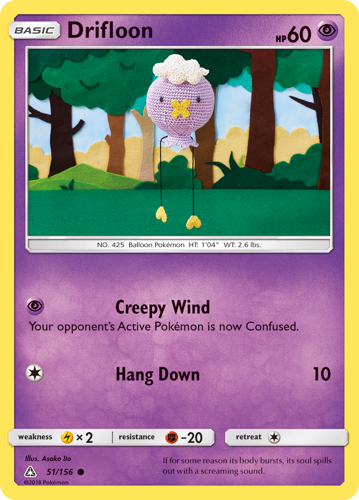 Drifloon (51/156) - Ultra Prism Pokémon Card