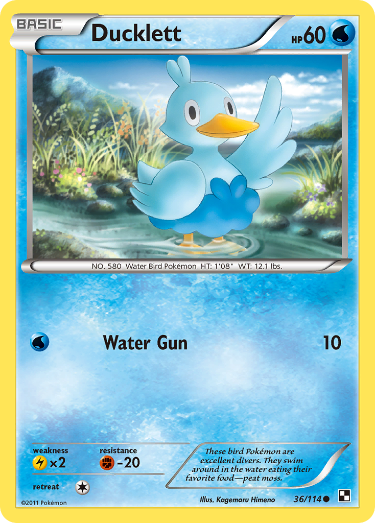 Ducklett (36/114) - Black & White Pokémon Card