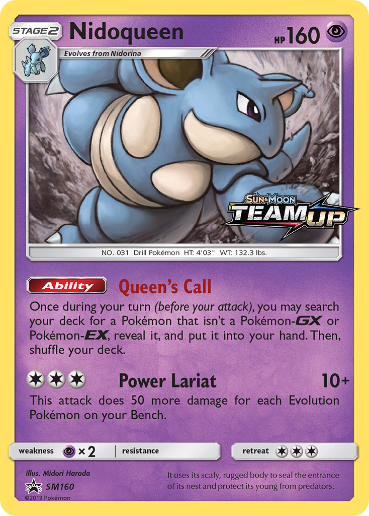 Nidoqueen (SM160) - SM Black Star Promos Pokémon Card