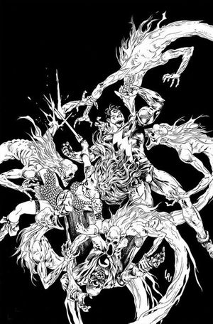 Red Sonja: The Superpowers #3 (30 Copy Lau B&w Virgin Cover)