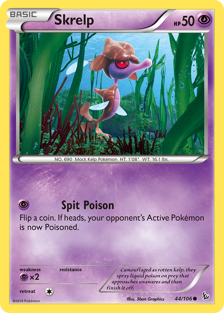 Skrelp (44/106) - Flashfire Pokémon Card