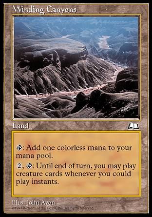 Winding Canyons (Weatherlight) Trading Card