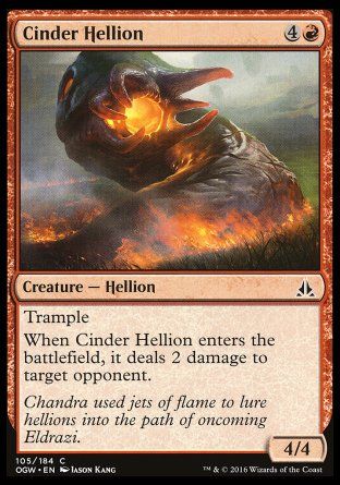 Cinder Hellion (Oath of the Gatewatch) Trading Card