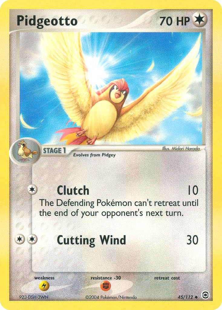 Pidgeotto (45/112) - FireRed & LeafGreen Pokémon Card