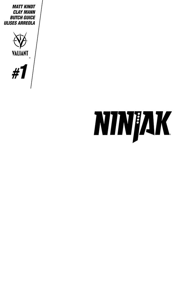 Ninjak #1 (Cover E Blank Cover)