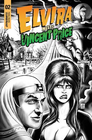 Elvira Meets Vincent Price #2 (Cover F 15 Copy Cover Samu B&w)