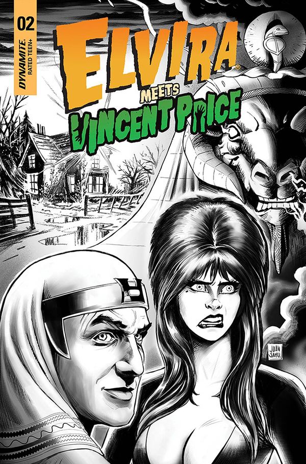Elvira Meets Vincent Price #2 (Cover F 15 Copy Cover Samu B&w)