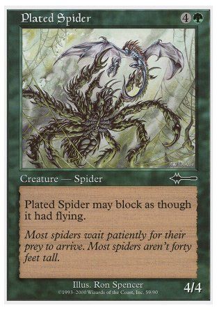 Plated Spider (Beatdown) Trading Card