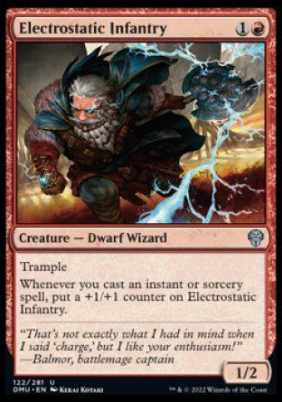 Electrostatic Infantry (Dominaria United) Trading Card