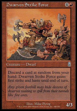 Dwarven Strike Force (Odyssey) Trading Card