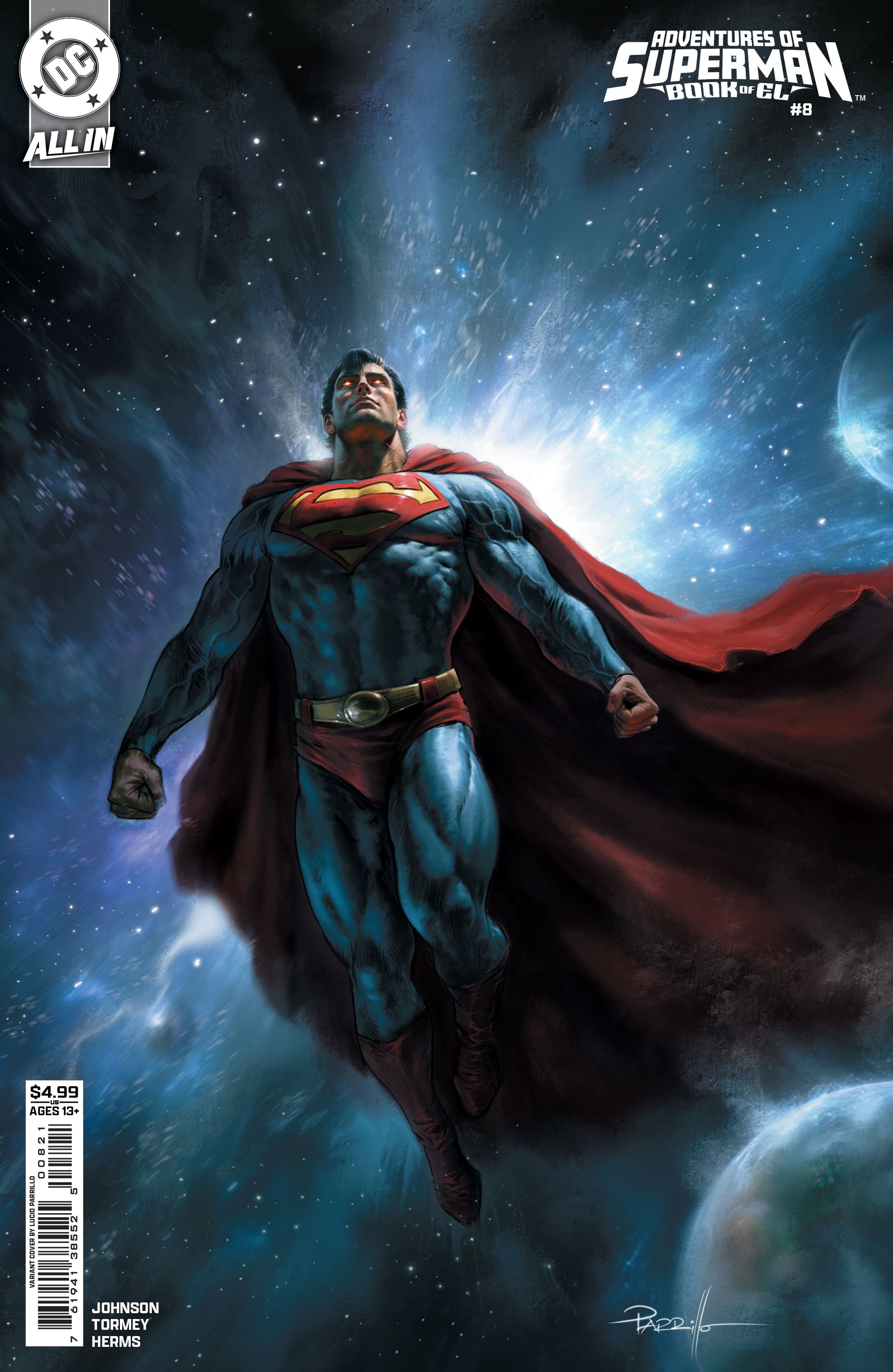 Adventures of Superman: The Book of El #8 (Cvr B Lucio Parillo Card Stock Variant) Comic