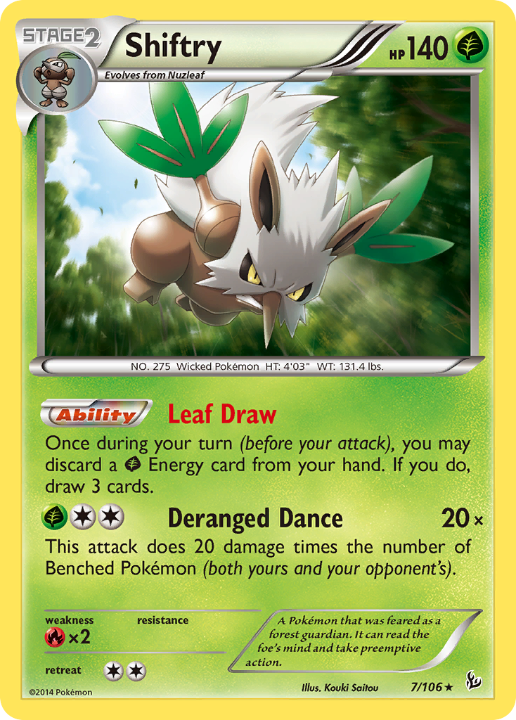 Shiftry (7/106) - Flashfire Pokémon Card