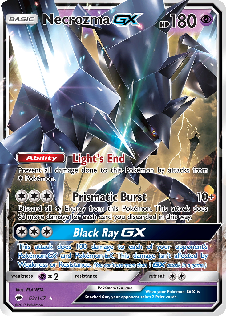 Necrozma GX (63/147) - Burning Shadows Pokémon Card