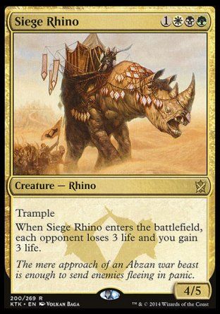 Siege Rhino (Khans of Tarkir) Trading Card