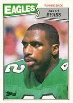 Keith Byars 1987 Topps #297 Sports Card