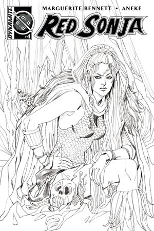 Red Sonja (Volume 3) #4 (Cover B 10 Copy Sauvage B&w In)