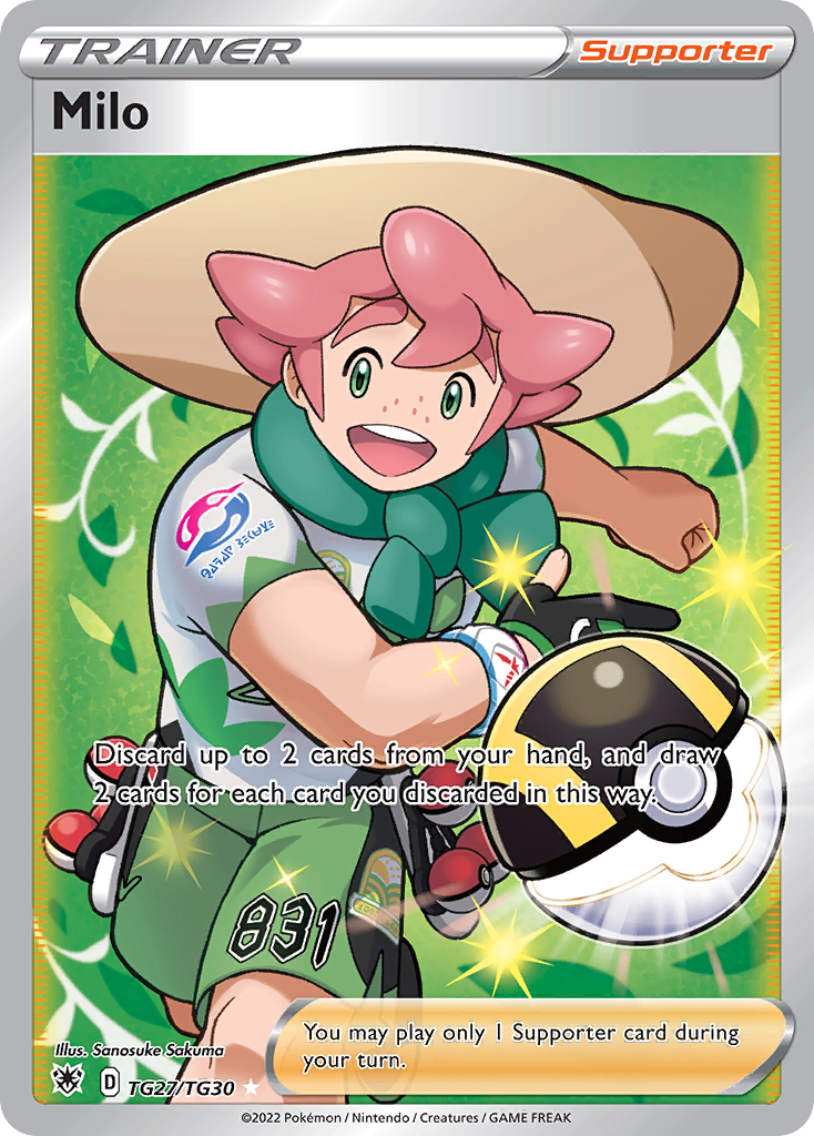 Milo (Trainer: Supporter) (TG27) - Astral Radiance Trainer Gallery Pokémon Card