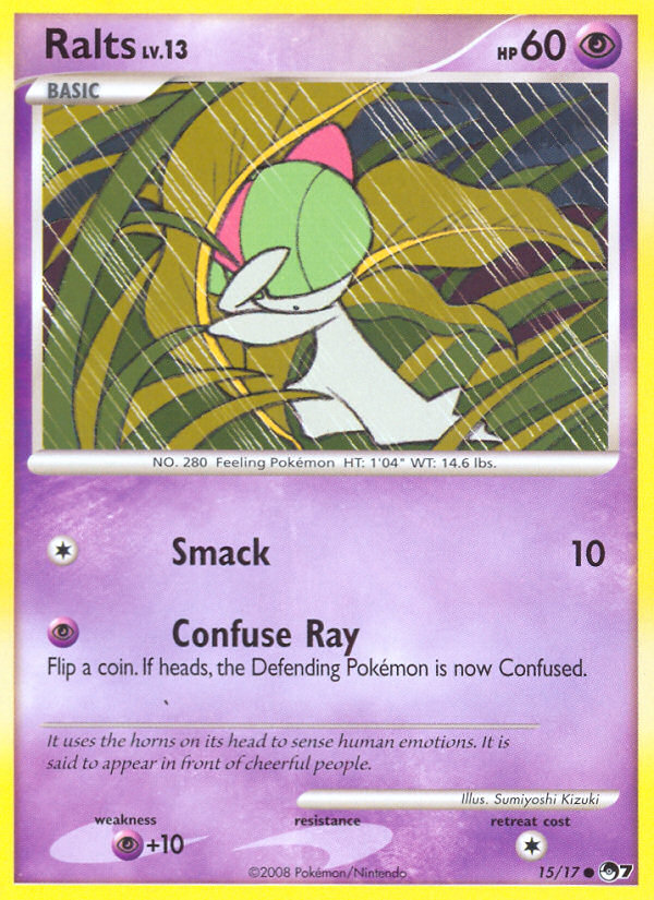 Ralts (15/17) - POP Series 7 Pokémon Card